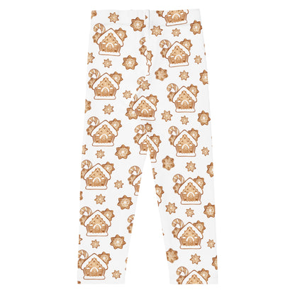 Kids Gingerbread House Christmas Buttery Soft Leggings