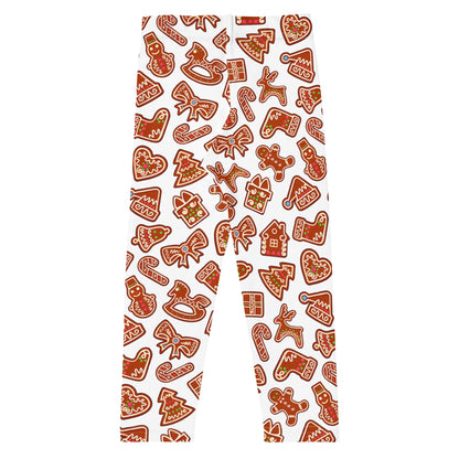 Kids Gingerbread Cookie Christmas Buttery Soft Leggings