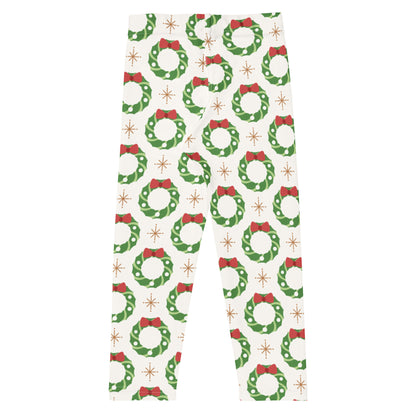 Kids Holiday Wreath Buttery Soft Leggings