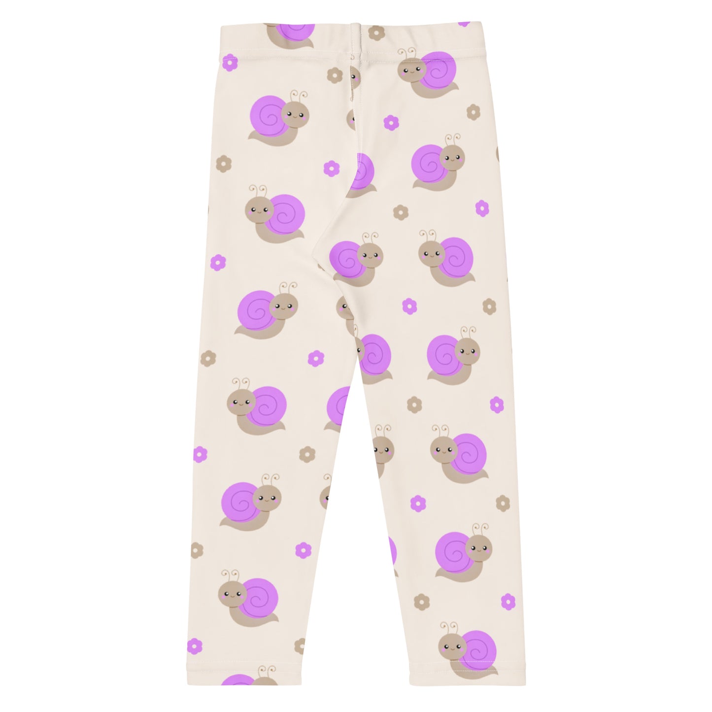 Girls Purple Snail Buttery Soft Leggings