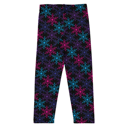 Girls Neon Snowflake Buttery Soft Leggings