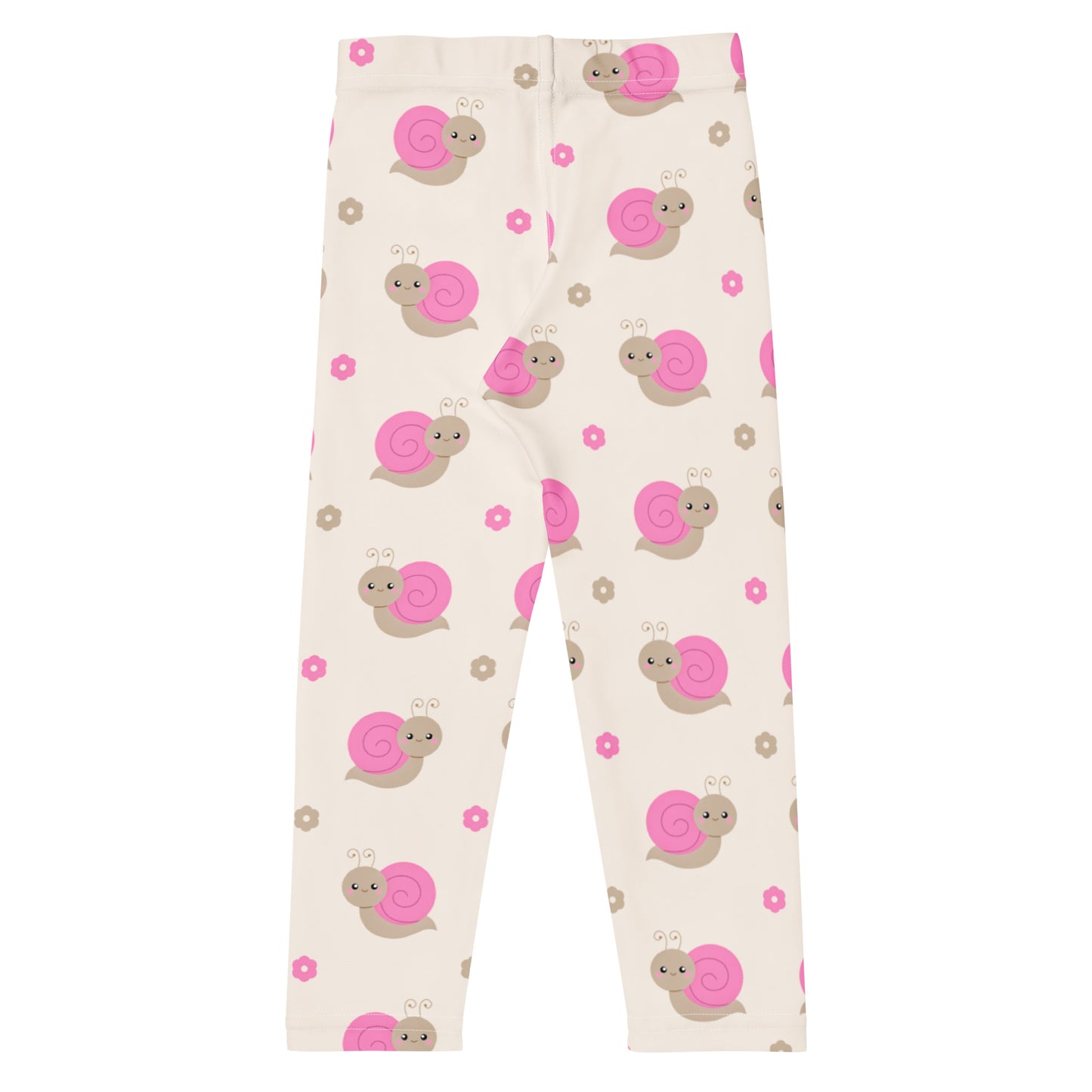Girls Pink Snail Buttery Soft Leggings