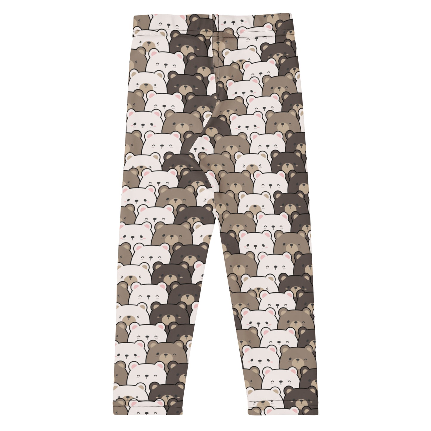 Kids Brown Bear Print Buttery Soft Leggings