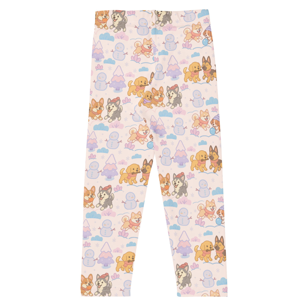 Kids Winter Puppies Buttery Soft Leggings