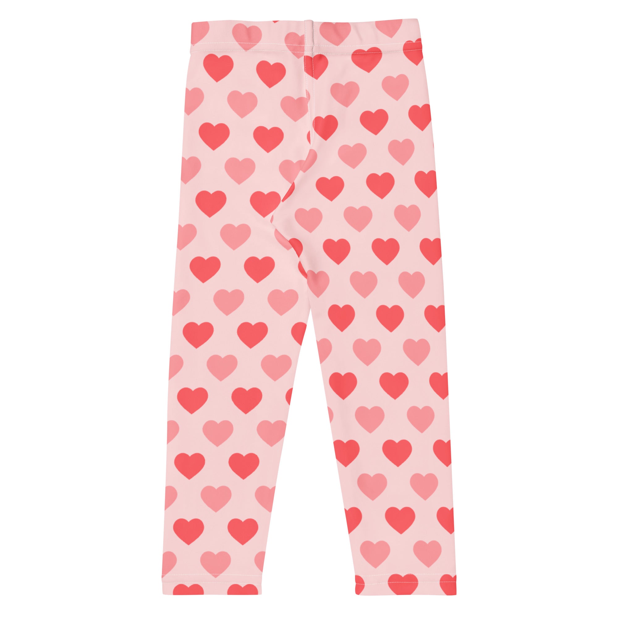 Girls blush heart buttery soft leggings in pink with heart pattern made of soft stretchy fabric for girls