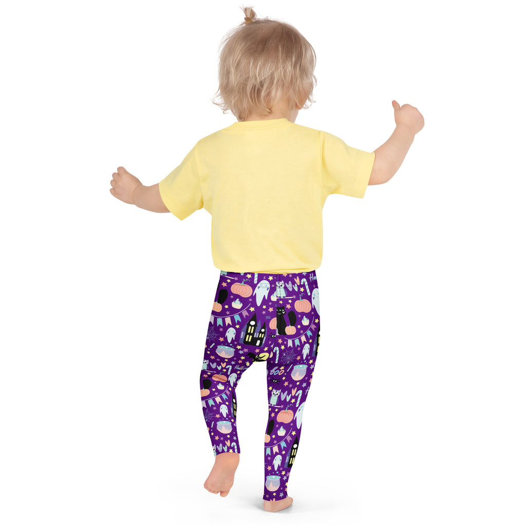 Girls Spooky Halloween Leggings - Warm, Buttery Soft & Stretchy