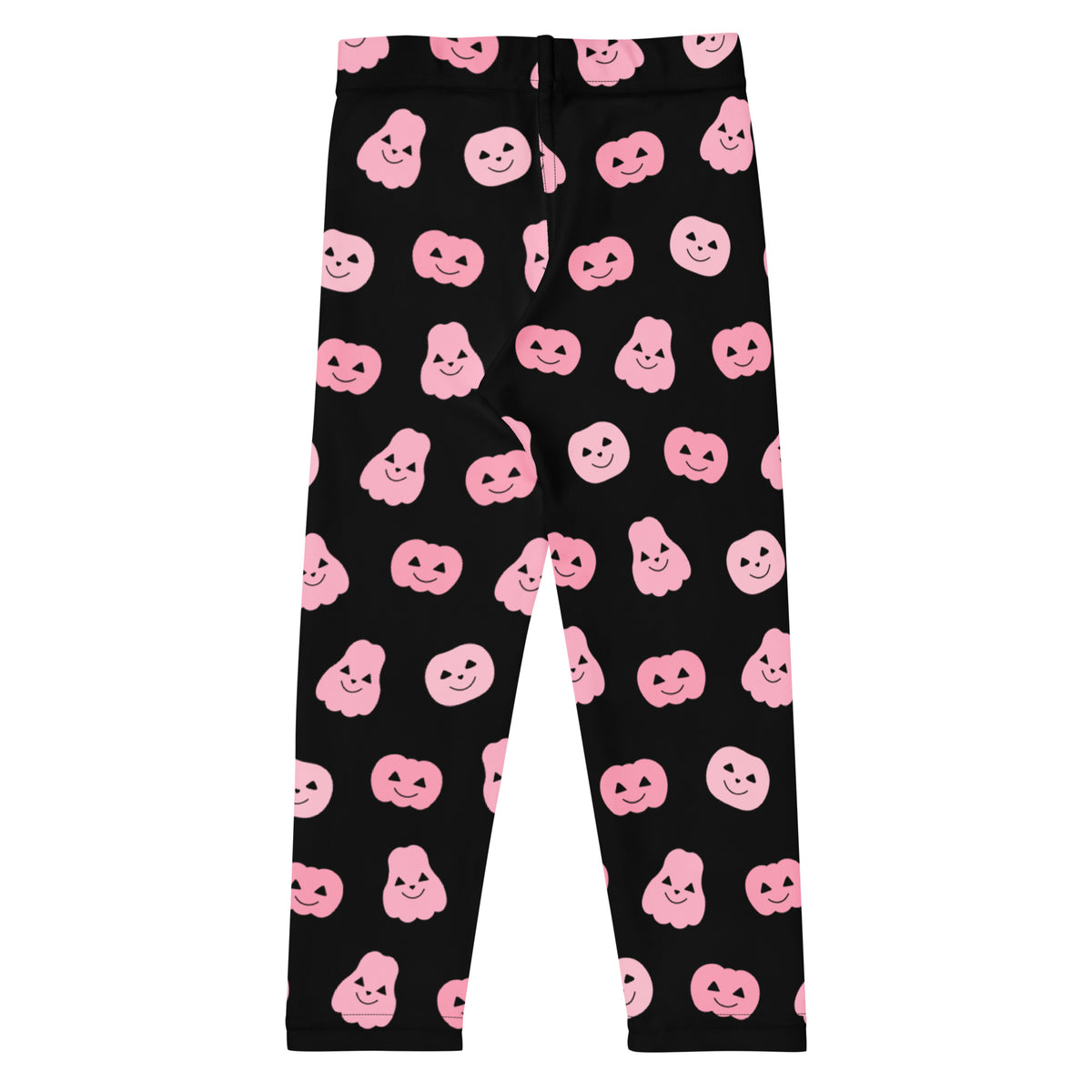Girls Pink Pumpkin Leggings - Warm, Buttery Soft & Stretchy