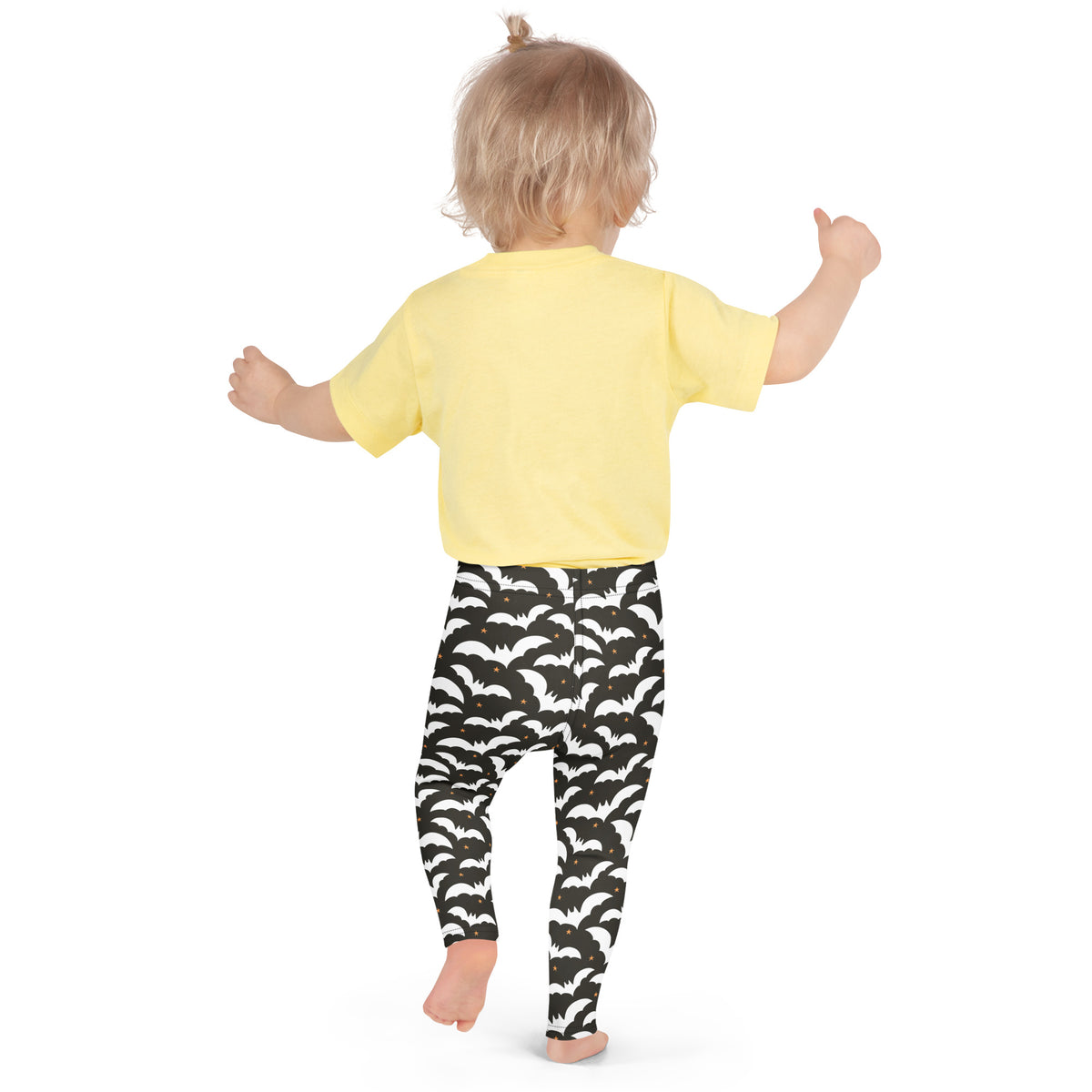 Girls Bat Halloween Leggings - Warm, Buttery Soft & Stretchy