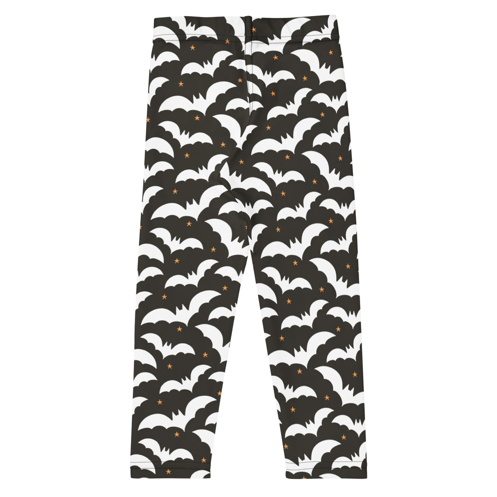 Girls Bat Halloween Leggings - Warm, Buttery Soft & Stretchy