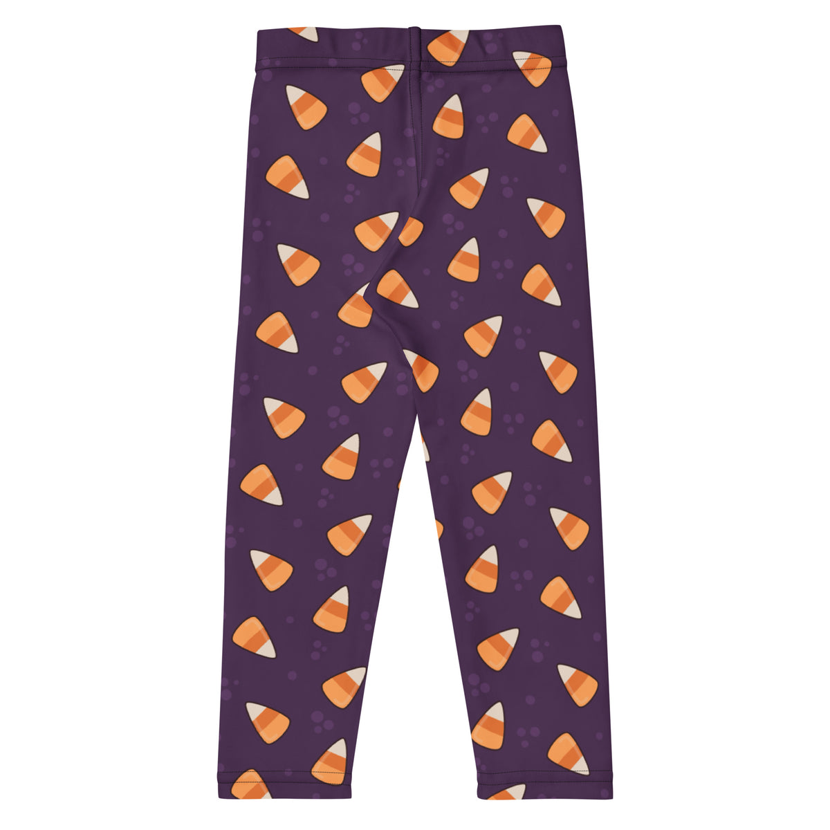 Girls Purple Candy Corn Leggings - Warm, Buttery Soft & Stretchy