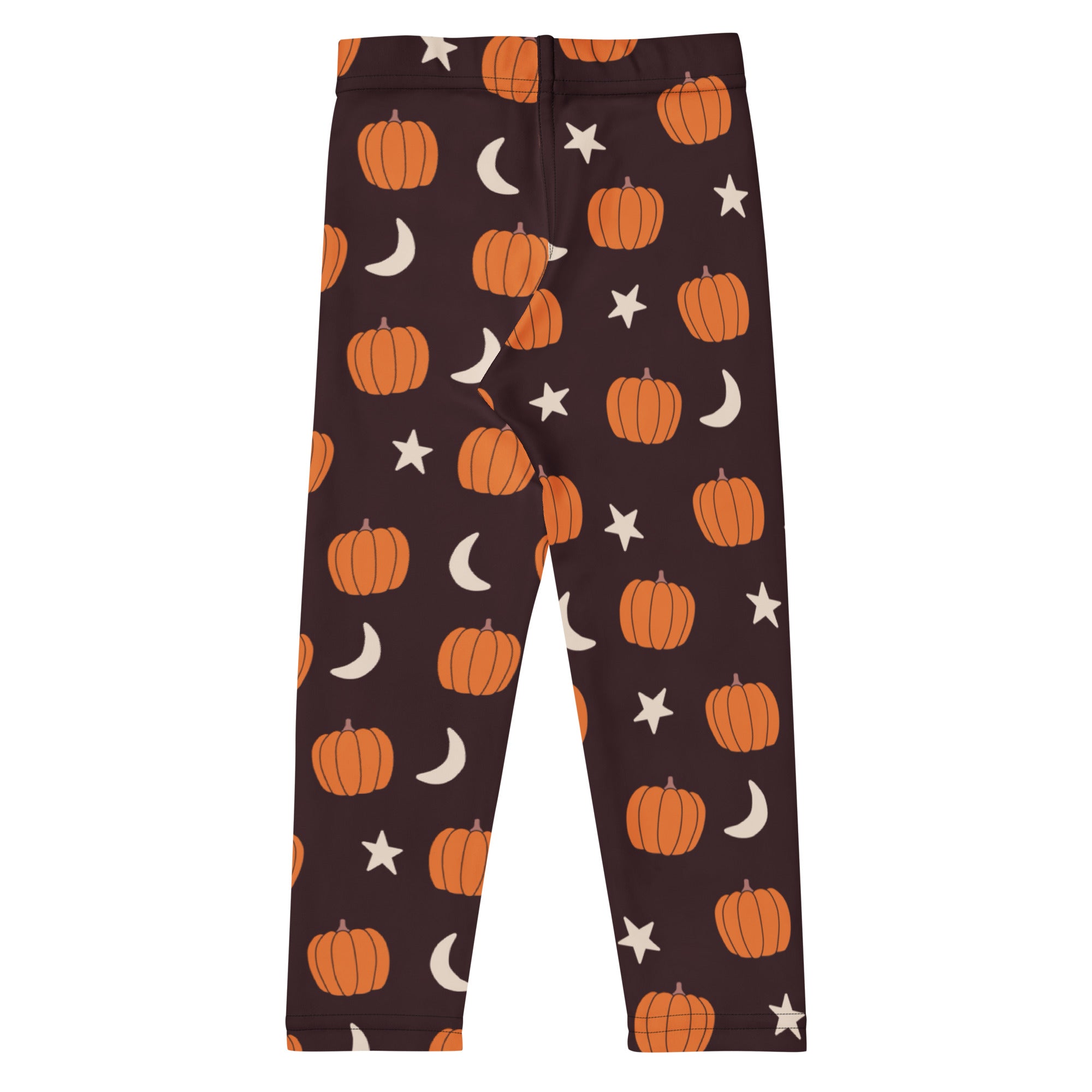 Girls Pumpkin Moon Leggings - Warm, Buttery Soft & Stretchy