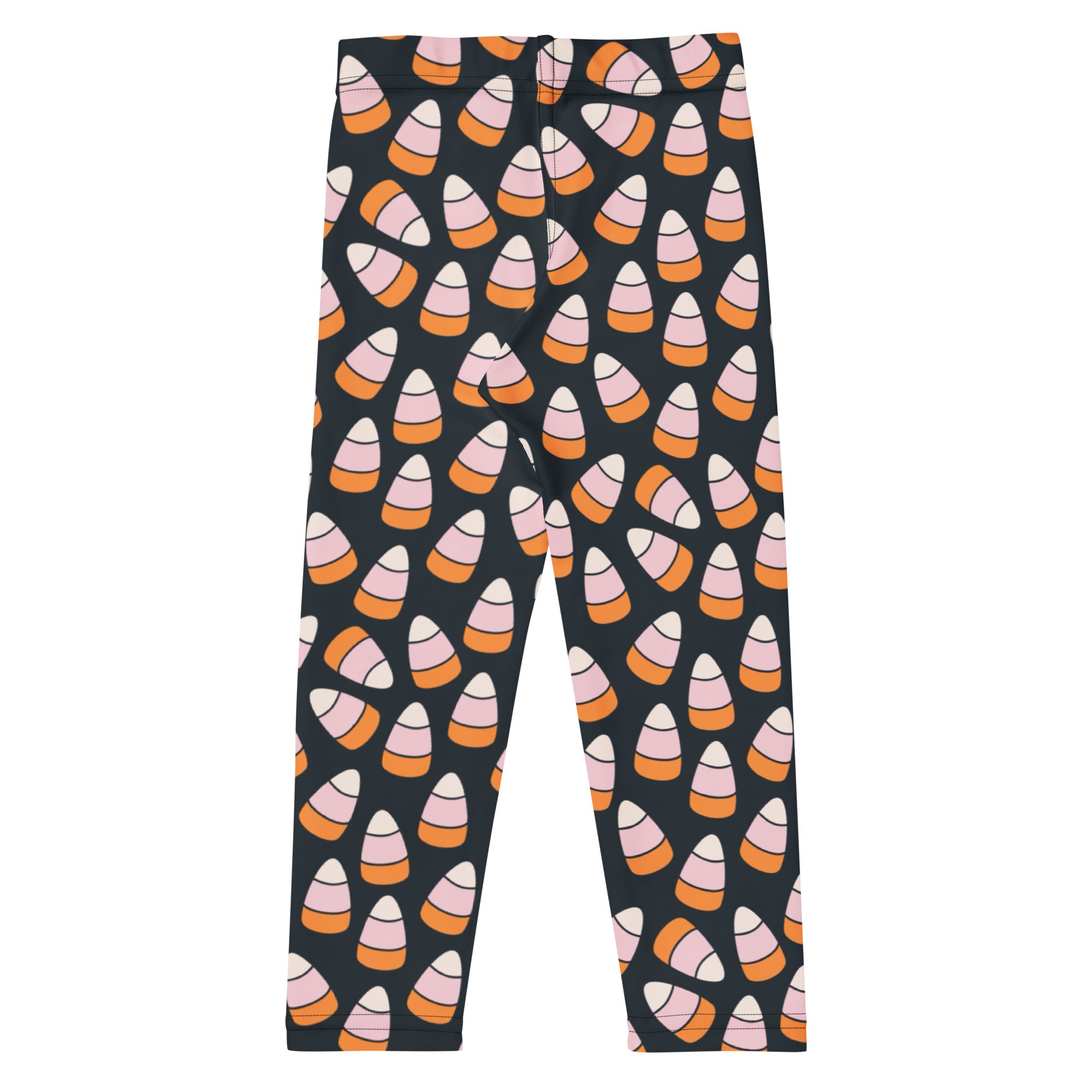 Girls Pink & Orange Candy Corn Leggings - Warm, Buttery Soft & Stretchy