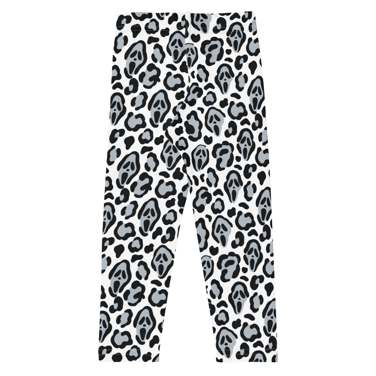Girls Ghost Face Leopard Leggings - Warm, Buttery Soft & Stretchy