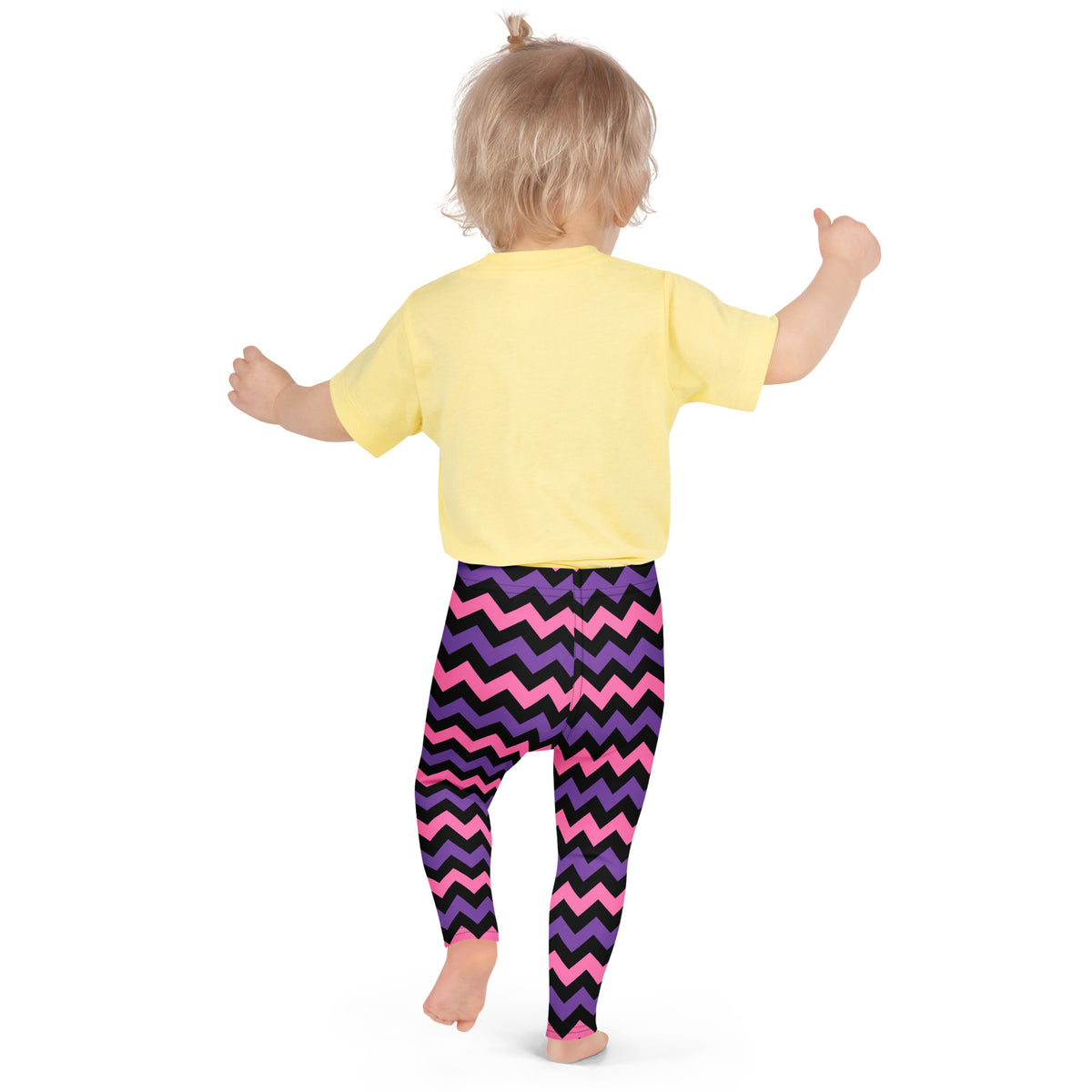 Girls Pink & Purple Chevron Halloween Leggings - Warm, Buttery Soft & Stretchy