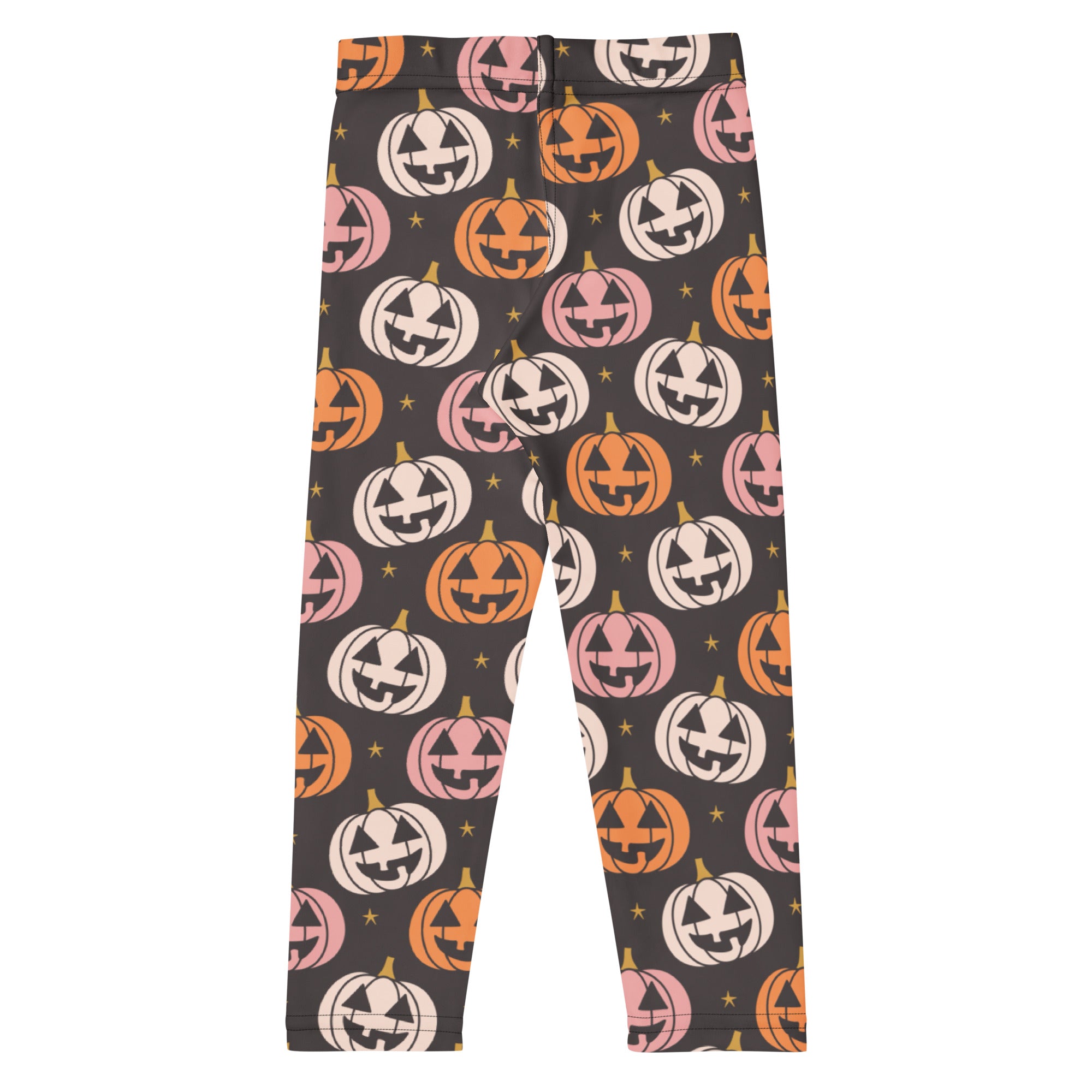 Girls Jack O' Lantern Pumpkin Patch Leggings - Warm, Buttery Soft & Stretchy