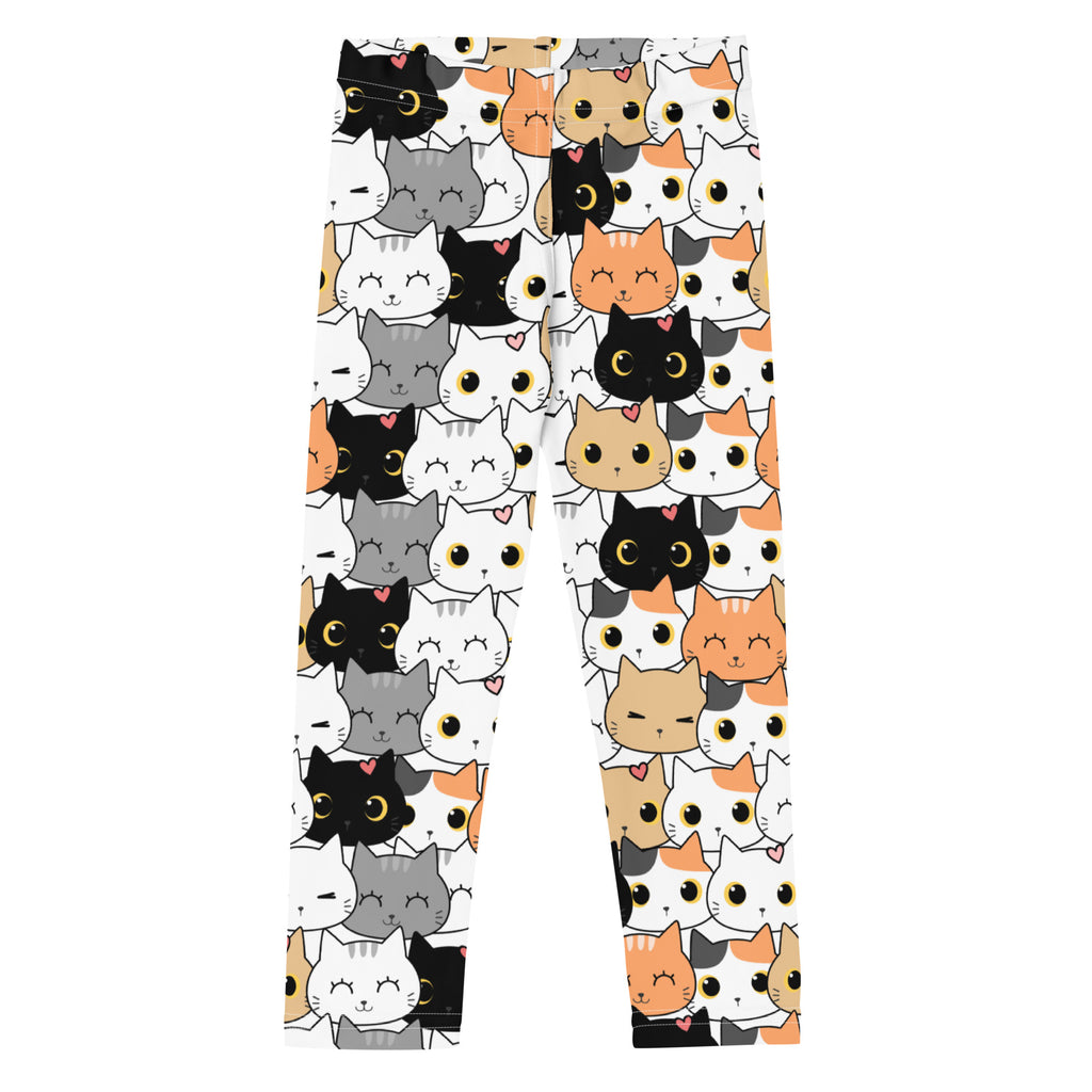 Girls Cat Face Buttery Soft Leggings