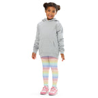 Girls Striped Rainbow Pastel Buttery Soft Leggings