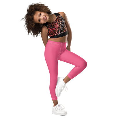 Girls Buttery Soft Pink Leggings