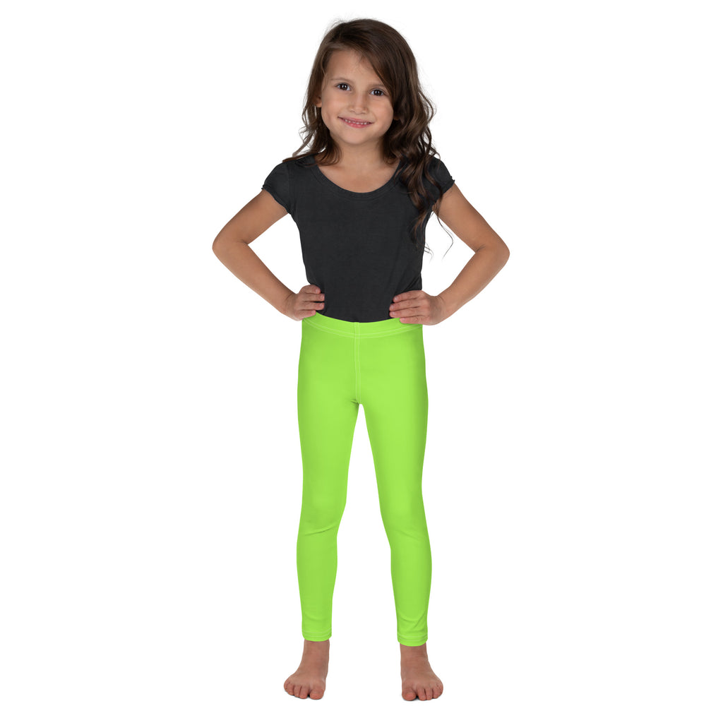 Kids Buttery Soft Lime Green Leggings