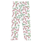 Kids Red & Green Candy Cane Buttery Soft Leggings