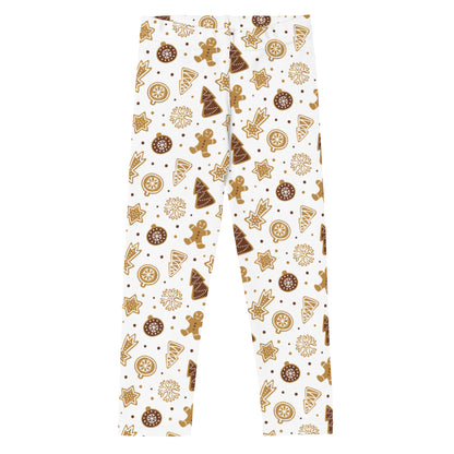 Kids Gingerbread Christmas Leggings – Buttery Soft & Festive