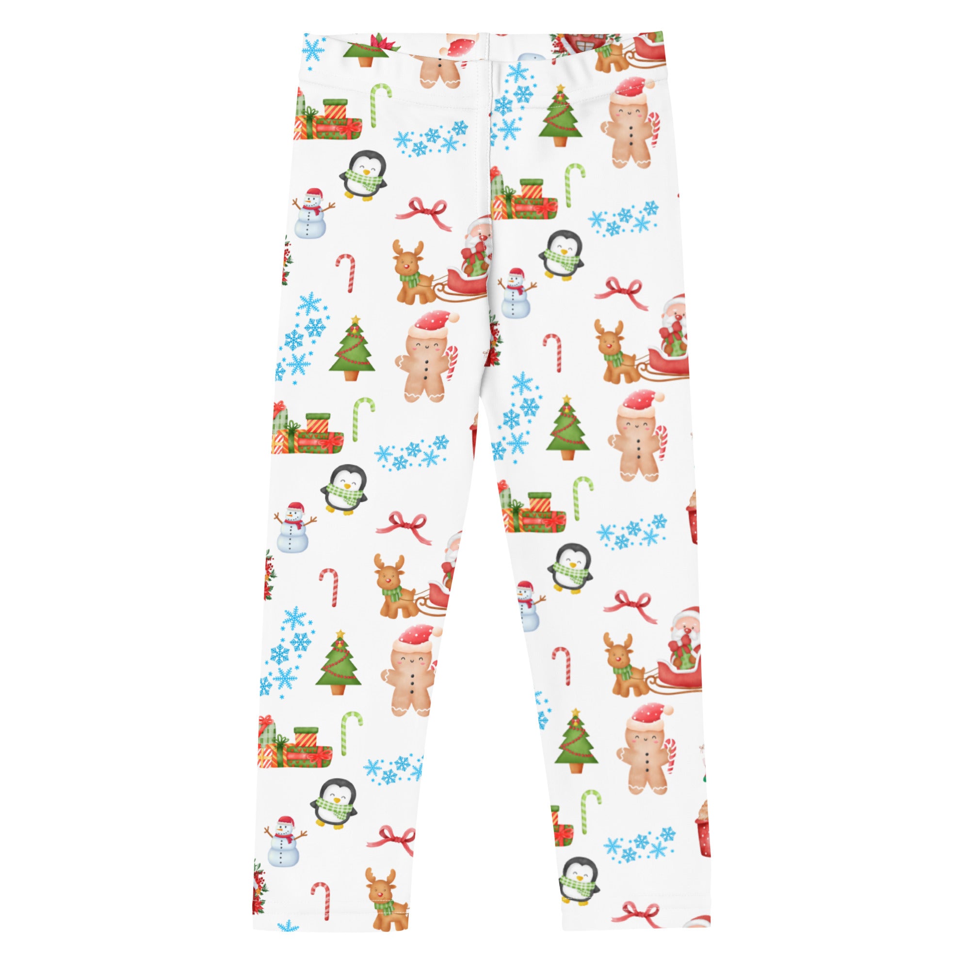 Kids Christmas Buttery Soft Leggings – Santa, Snowmen, Penguins & More Festive Fun