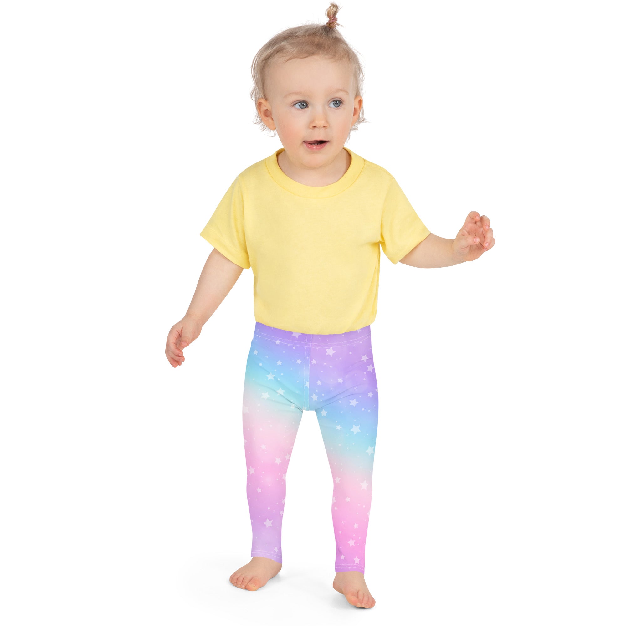 Girls Rainbow Stars Buttery Soft Leggings
