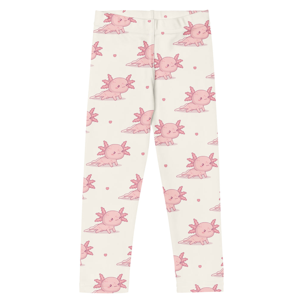 Girls Pink Axolotl Buttery Soft Leggings