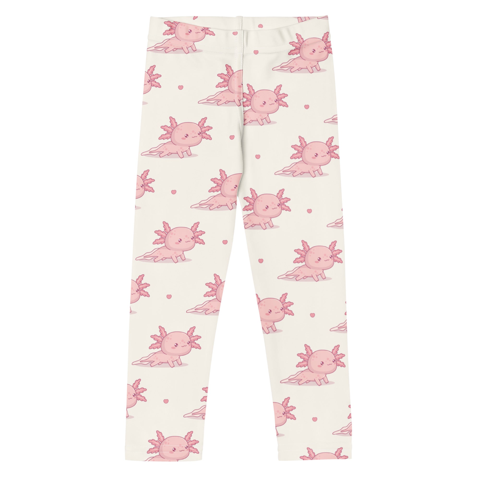 Girls Pink Axolotl Buttery Soft Leggings