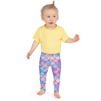Girls Pastel Mermaid Scales Buttery Soft Leggings