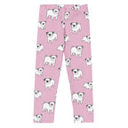 Girls Pink Pug Buttery Soft Leggings