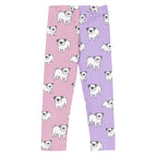Girls Pink & Purple Pug Buttery Soft Leggings