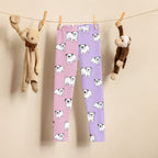 Girls Pink & Purple Pug Buttery Soft Leggings