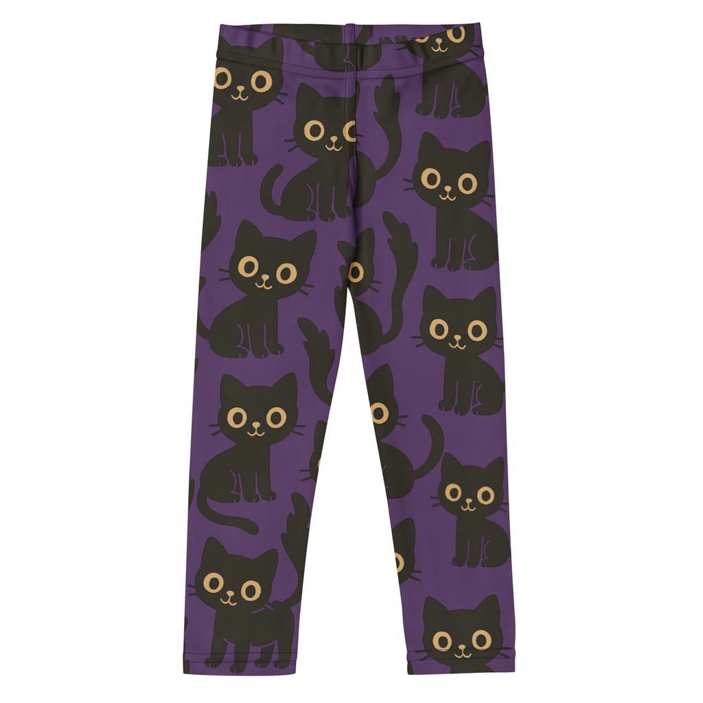 Girls Black Cat Buttery Soft Leggings