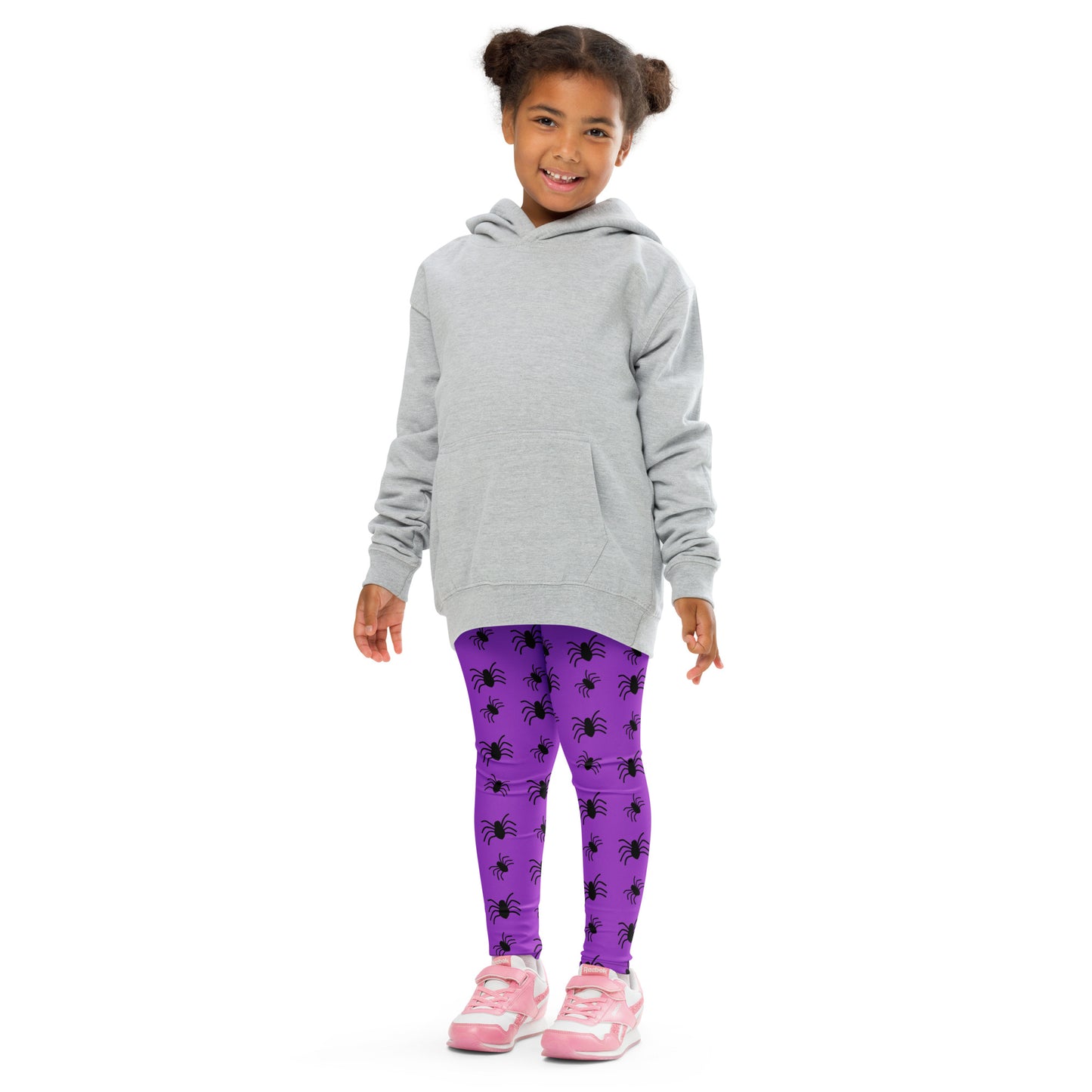 Kids Purple Spider Halloween Buttery Soft Leggings