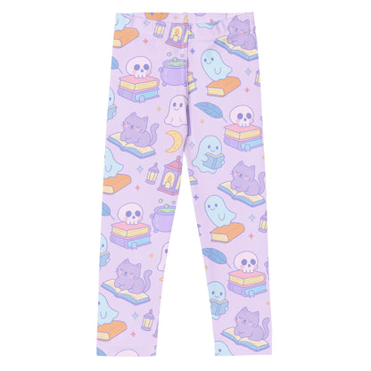 Girls Halloween Book Cat Buttery Soft Leggings