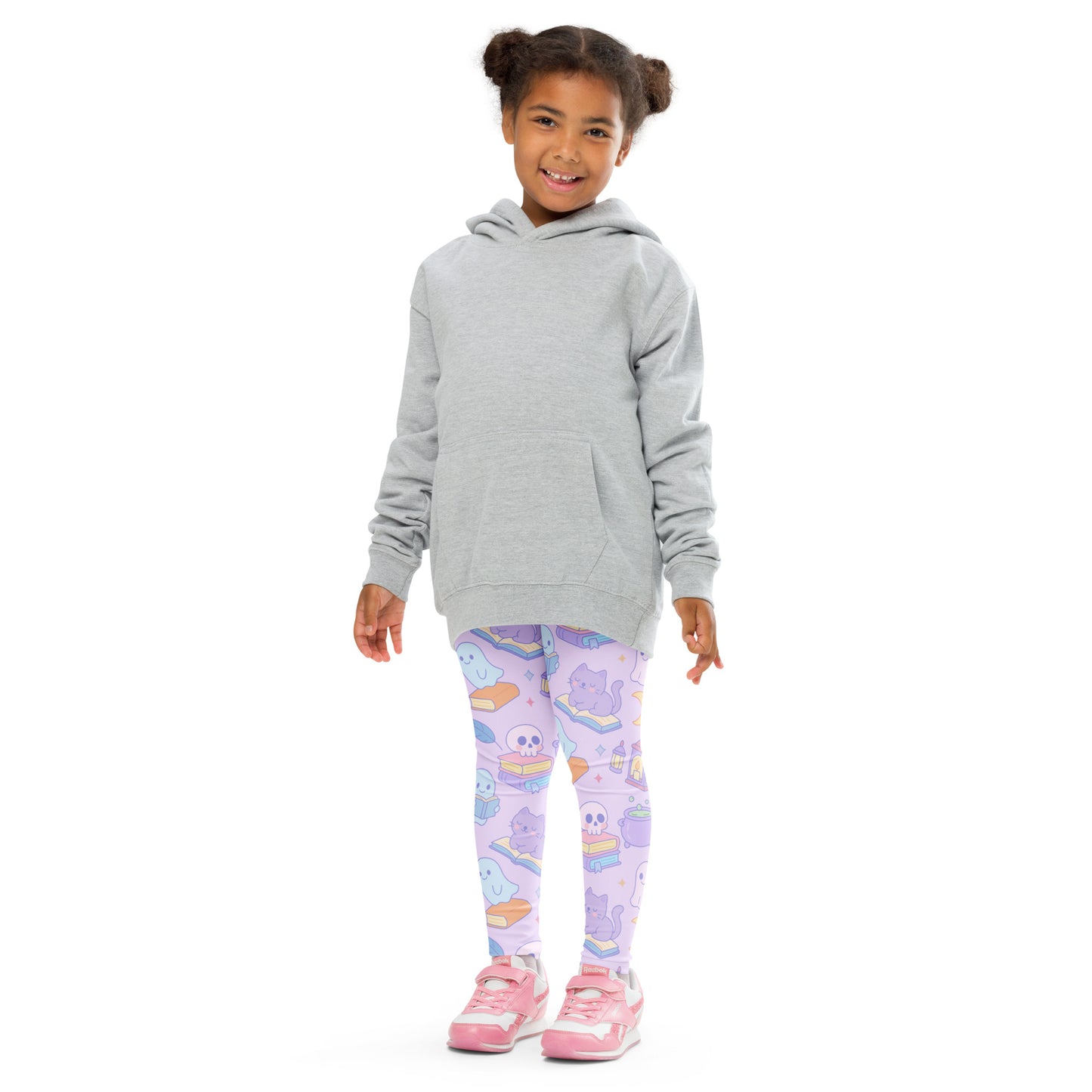 Girls Halloween Book Cat Buttery Soft Leggings