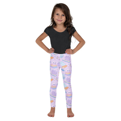 Girls Halloween Book Cat Buttery Soft Leggings