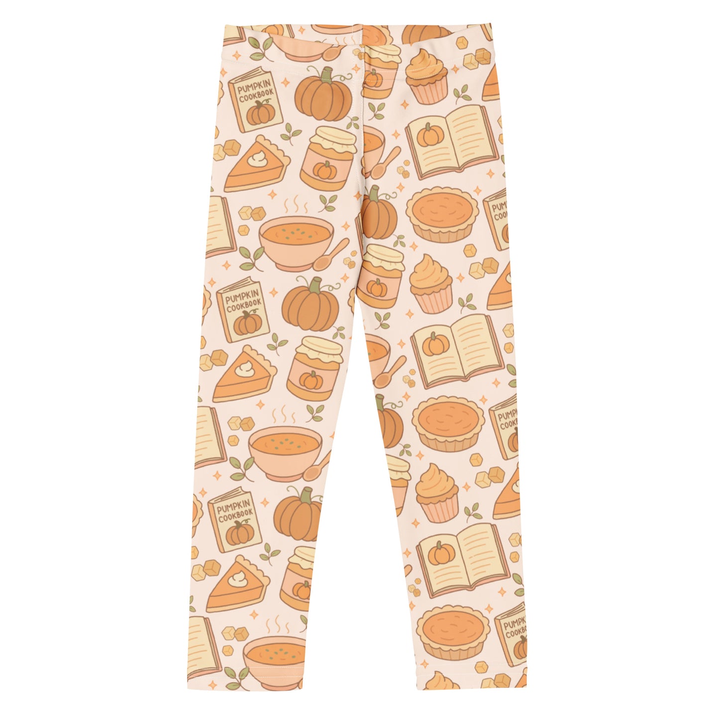 Kids Pumpkin Pie Themed Buttery Soft Leggings