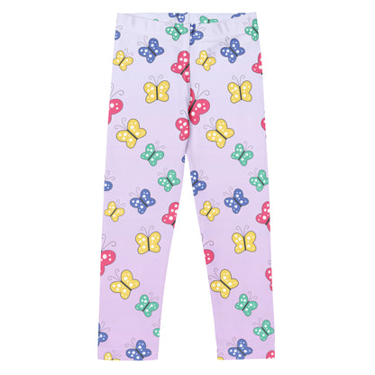 Girls Colorful Butterflies Buttery Soft Leggings
