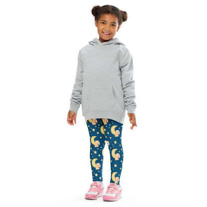 Kids Night Sky Teddy Bear Buttery Soft Leggings