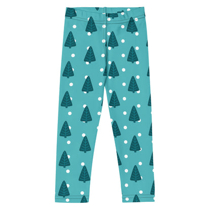 Kids Christmas Tree Snow Buttery Soft Leggings