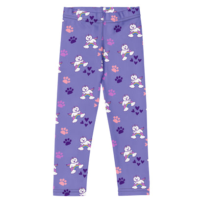 Girls Purple Caticorn Buttery Soft Leggings