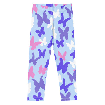 Girls Pastel Butterfly Buttery Soft Leggings