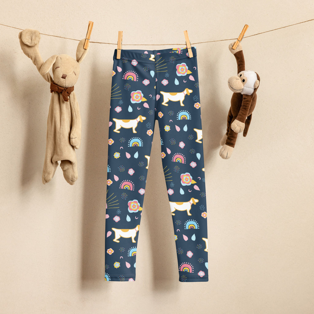 Kids Rainbow Dog Buttery Soft Leggings