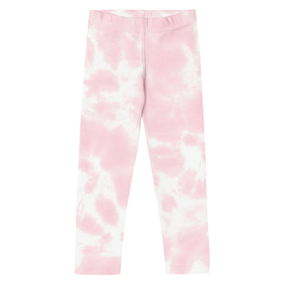 Girls Pink Tie Dye Buttery Soft Leggings