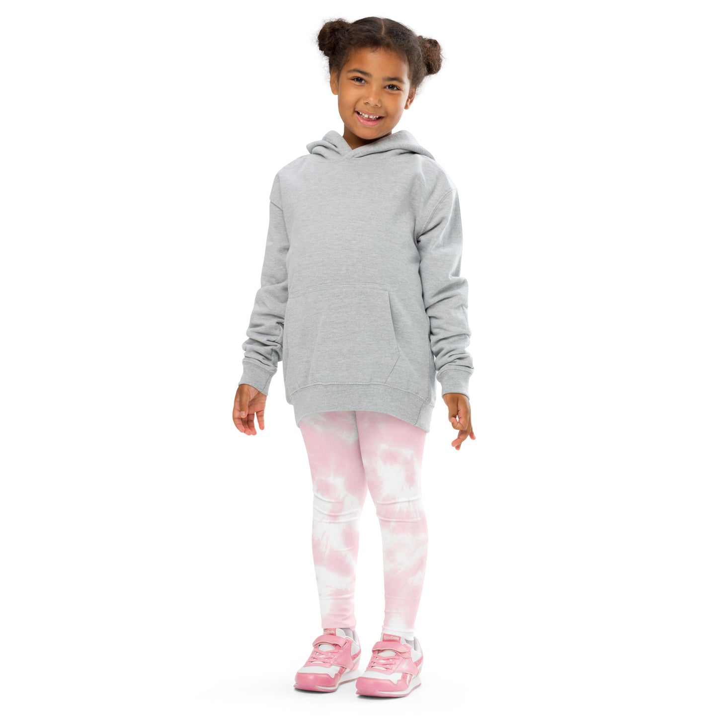 Girls Pink Tie Dye Buttery Soft Leggings