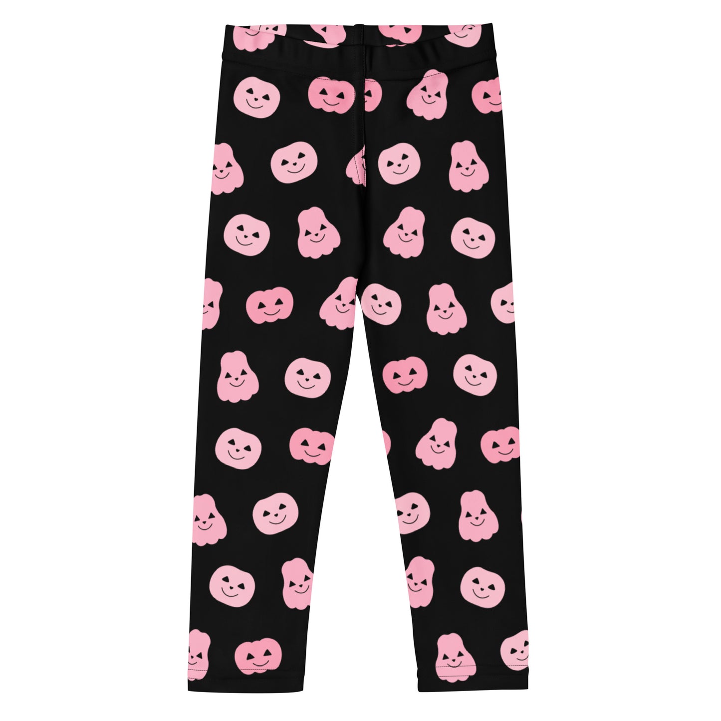 Girls Pink Pumpkins Halloween Buttery Soft Leggings