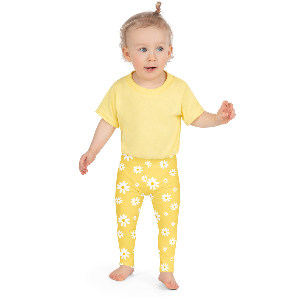 Kids Yellow Daisy Buttery Soft Leggings
