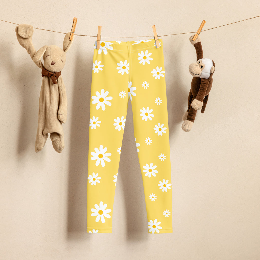 Kids Yellow Daisy Buttery Soft Leggings